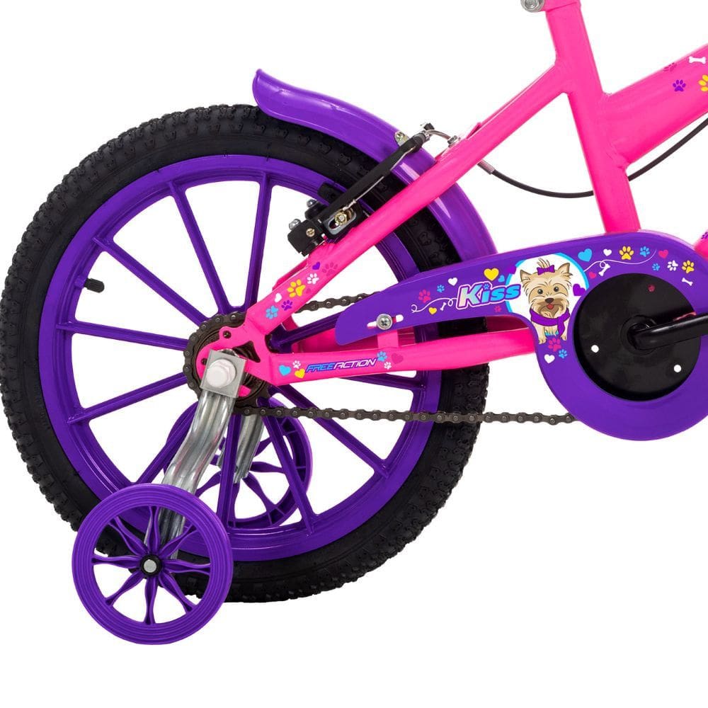 Bicicleta Kiss com Cesta Aro 16 Free | Extra
