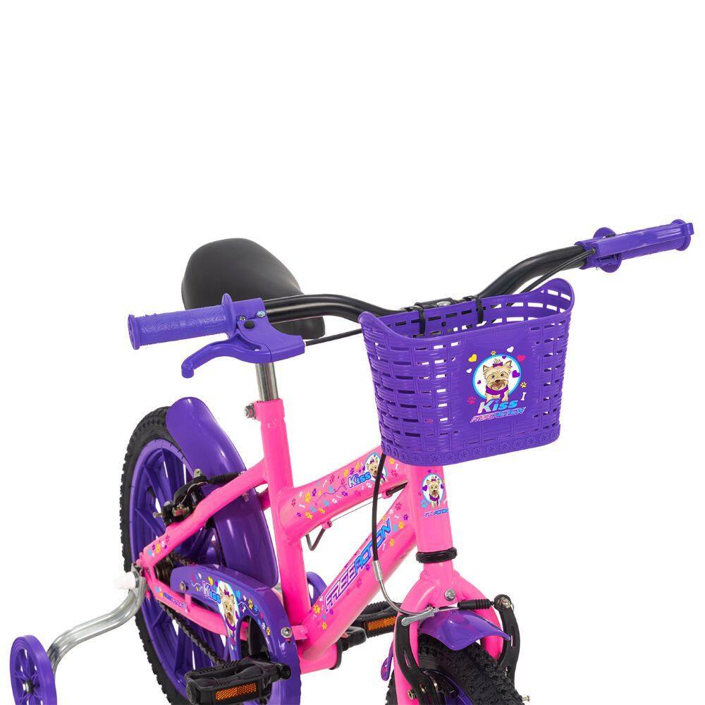 Bicicleta Kiss com Cesta Aro 16 Free | Extra
