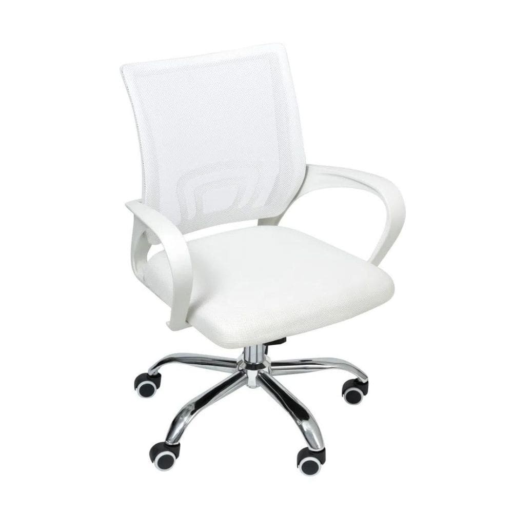 Cadeira de Escritório Begonia Tela Mesh Branco