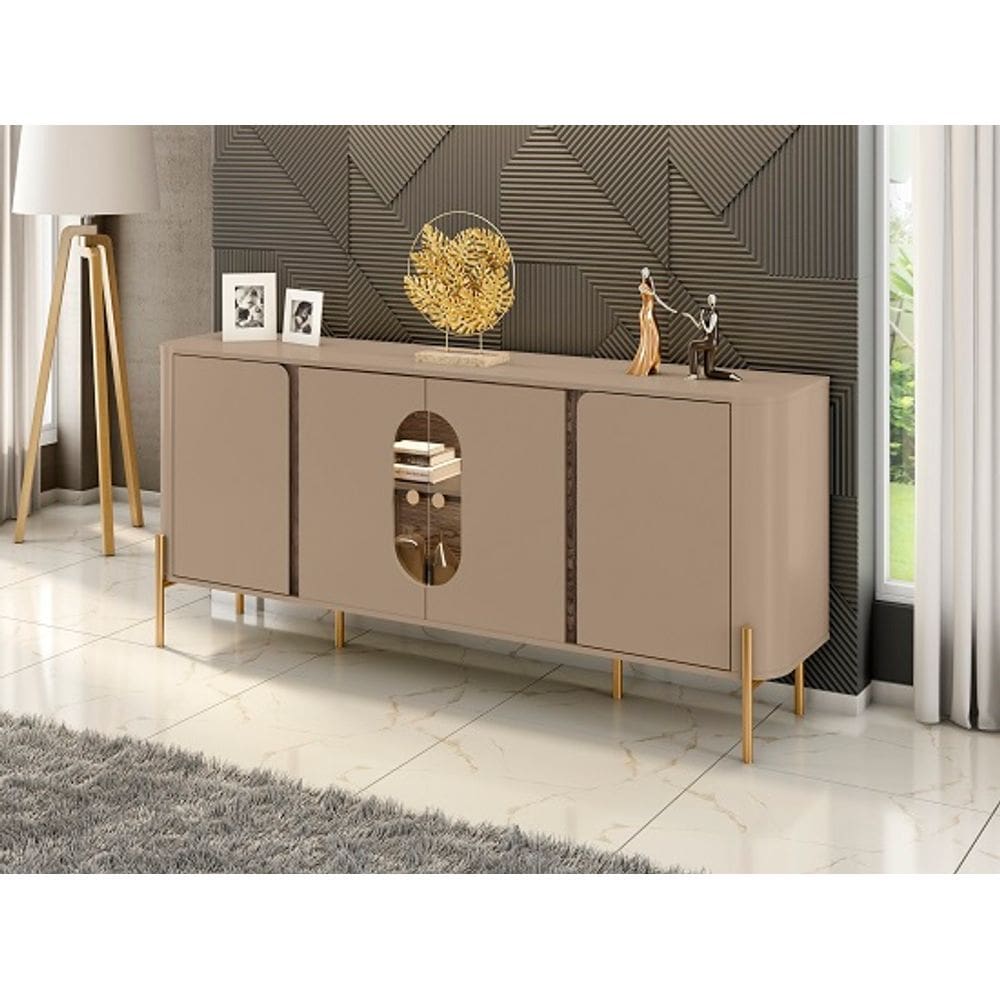 Aparador Tambaú Fendii/Carvalho – Bechara Móveis