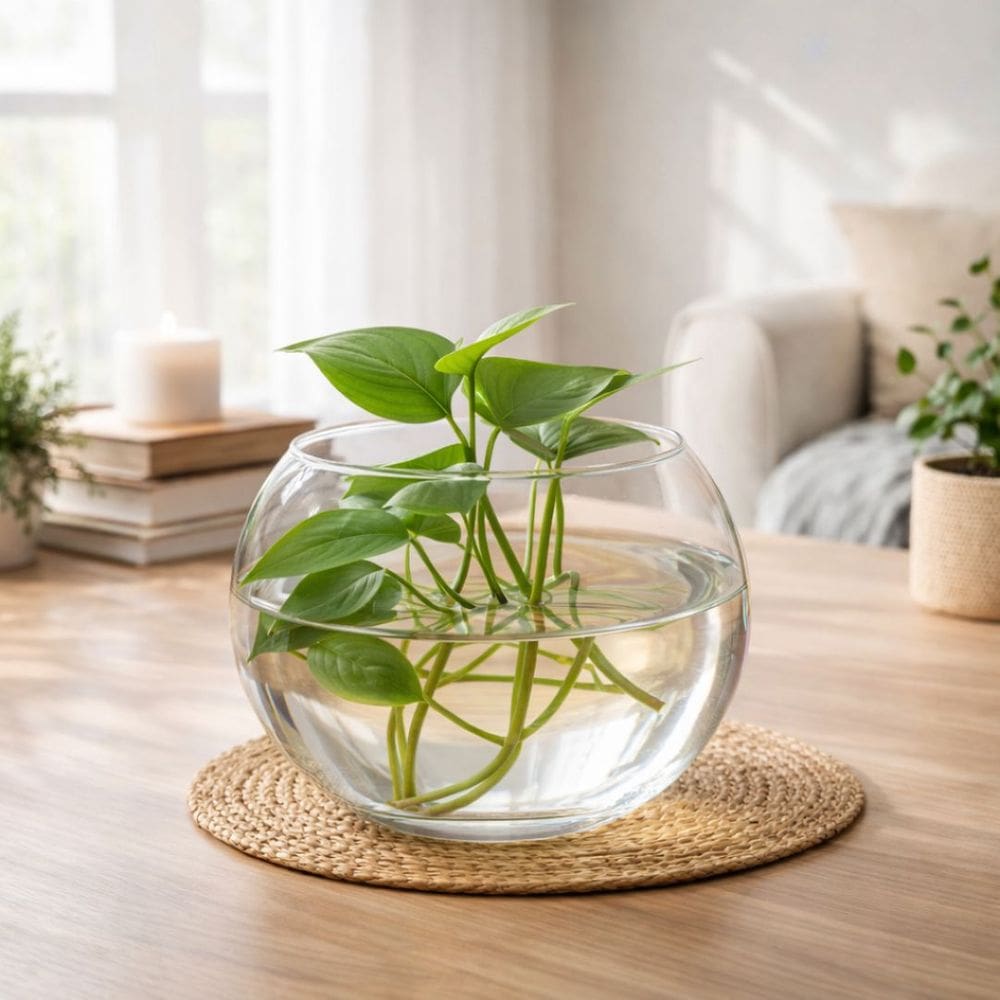 Vaso Tipo Aquário De Vidro Vaso Redondo 2,2 Litros Decorativo para Arranjos e Terrários