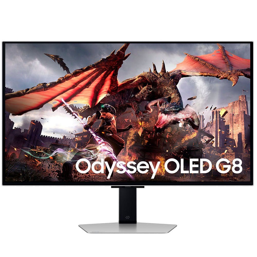 Monitor Gamer Samsung Odyssey OLED G8 32” 4K 240Hz 0.03ms TV com AI - Prata