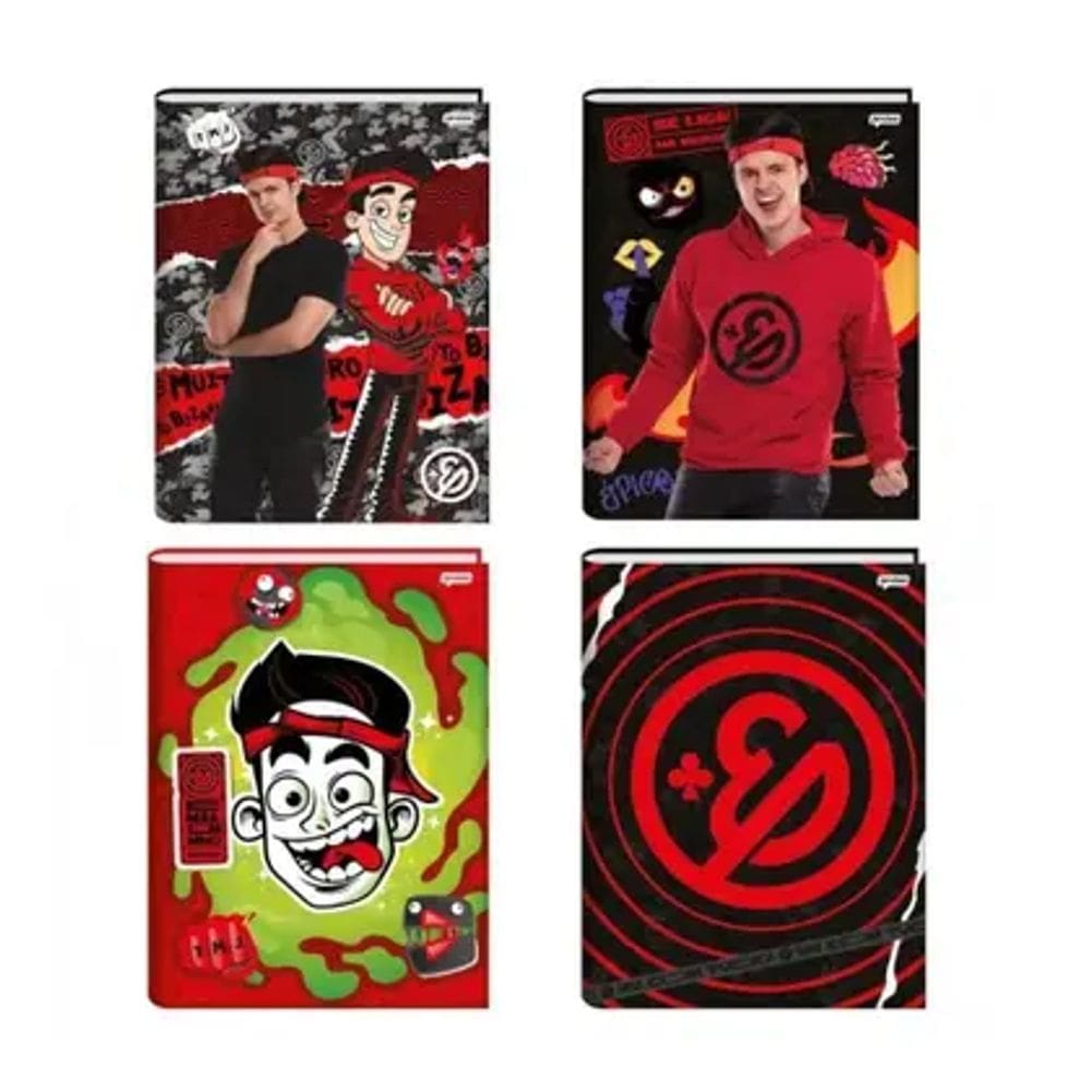 Caderno brochurao Enaldinho 80 folhas Jandaia