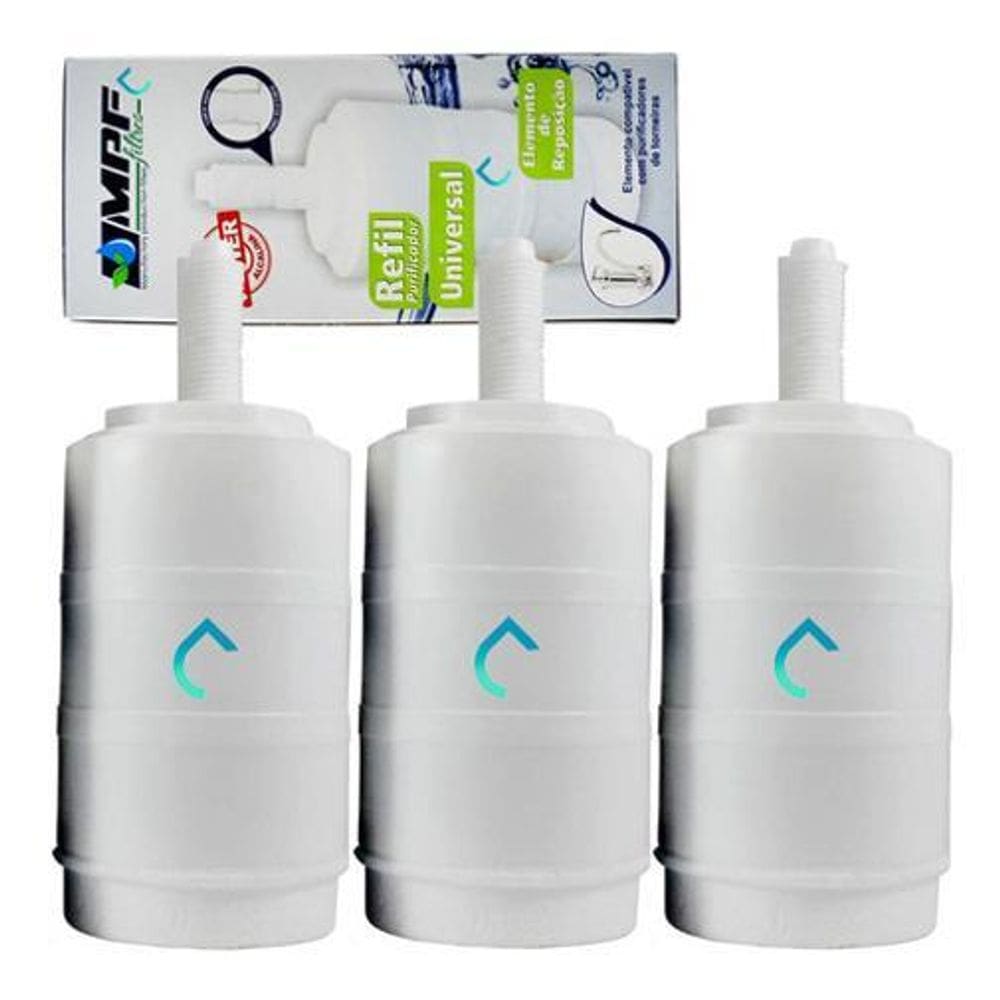 Kit 3 Filtro Refil Torneira Filtro Bica Móvel Lorenzetti