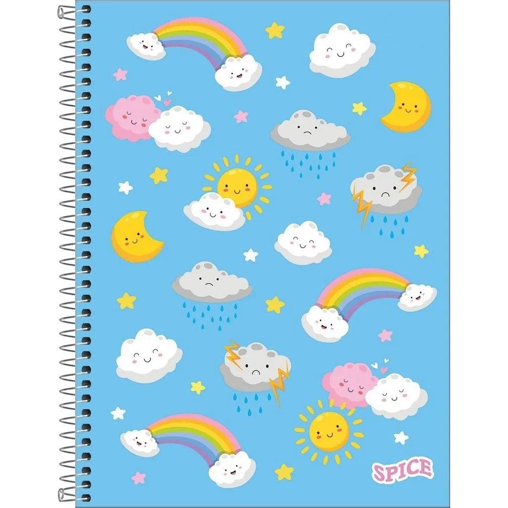 Caderno para Meninas Capa Dura 1 Matéria com 80 Folhas