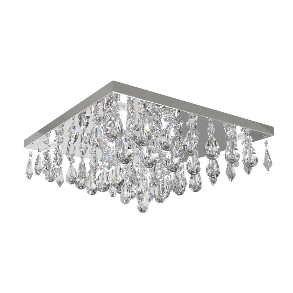 Plafon Lustre De Cristal  42Cm