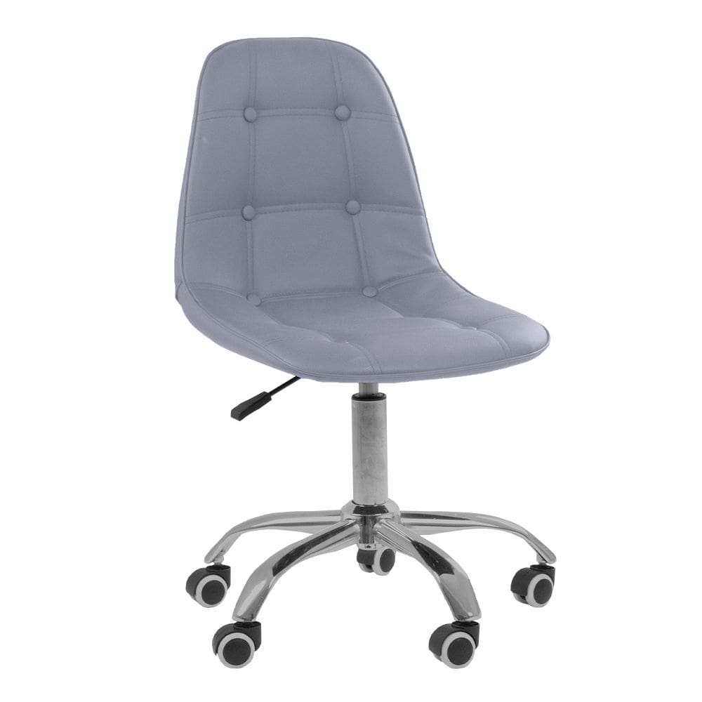 Cadeira Office Eiffel Botonê Ajustável Oficial Cinza