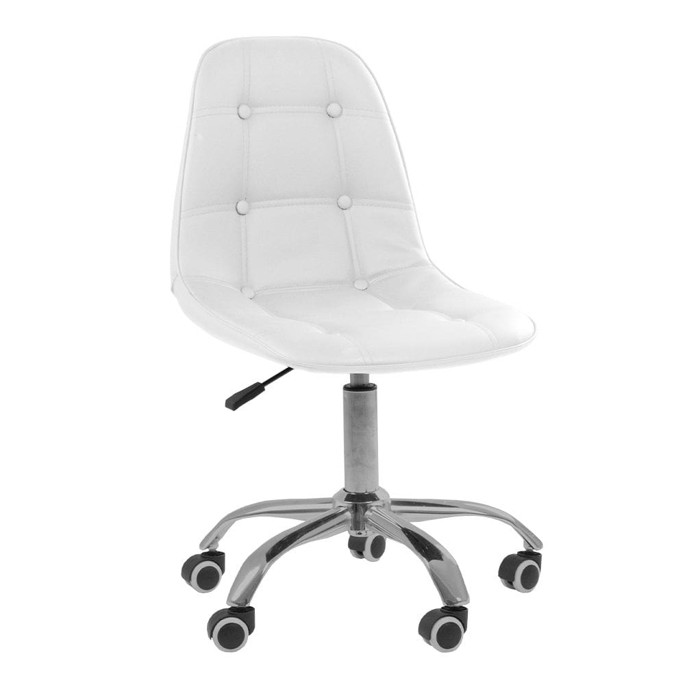 Cadeira Office Eiffel Botonê Oficial Base Branco