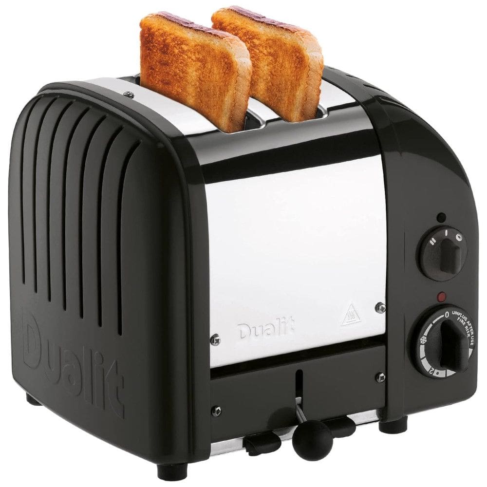 Torradeira Elétrica 2 Fatias com 3 Níveis de Tostagem, 110v, DUALIT 27155, Preto