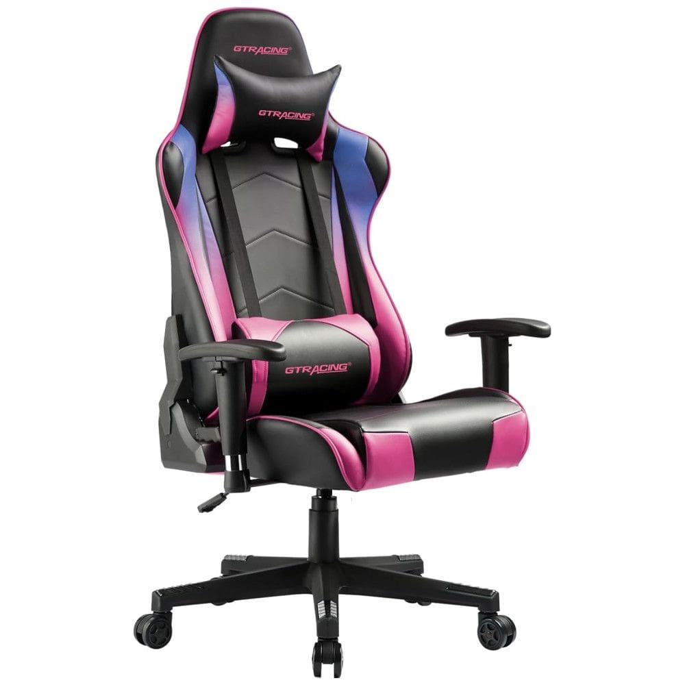 GTRACING Gaming Chair Racing Office Computer Ergonomic Video Game Chair Backrest and Seat Height Adjustable Swivel Recliner with Headrest