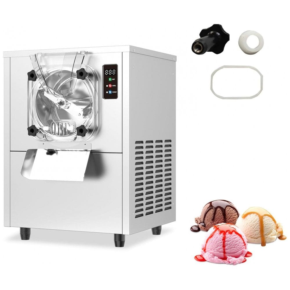 Máquina de Sorvete Hard Serve Comercial XPW Prata Cilindro 4,5L Alta Produção 1400W 110V Modelo BQL-112Y-NEW