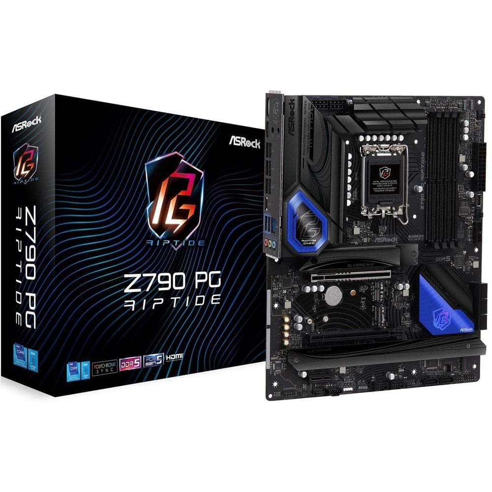 Placa-mãe ASRock Z790 PG Riptide R para Intel Core de 13ª geração
