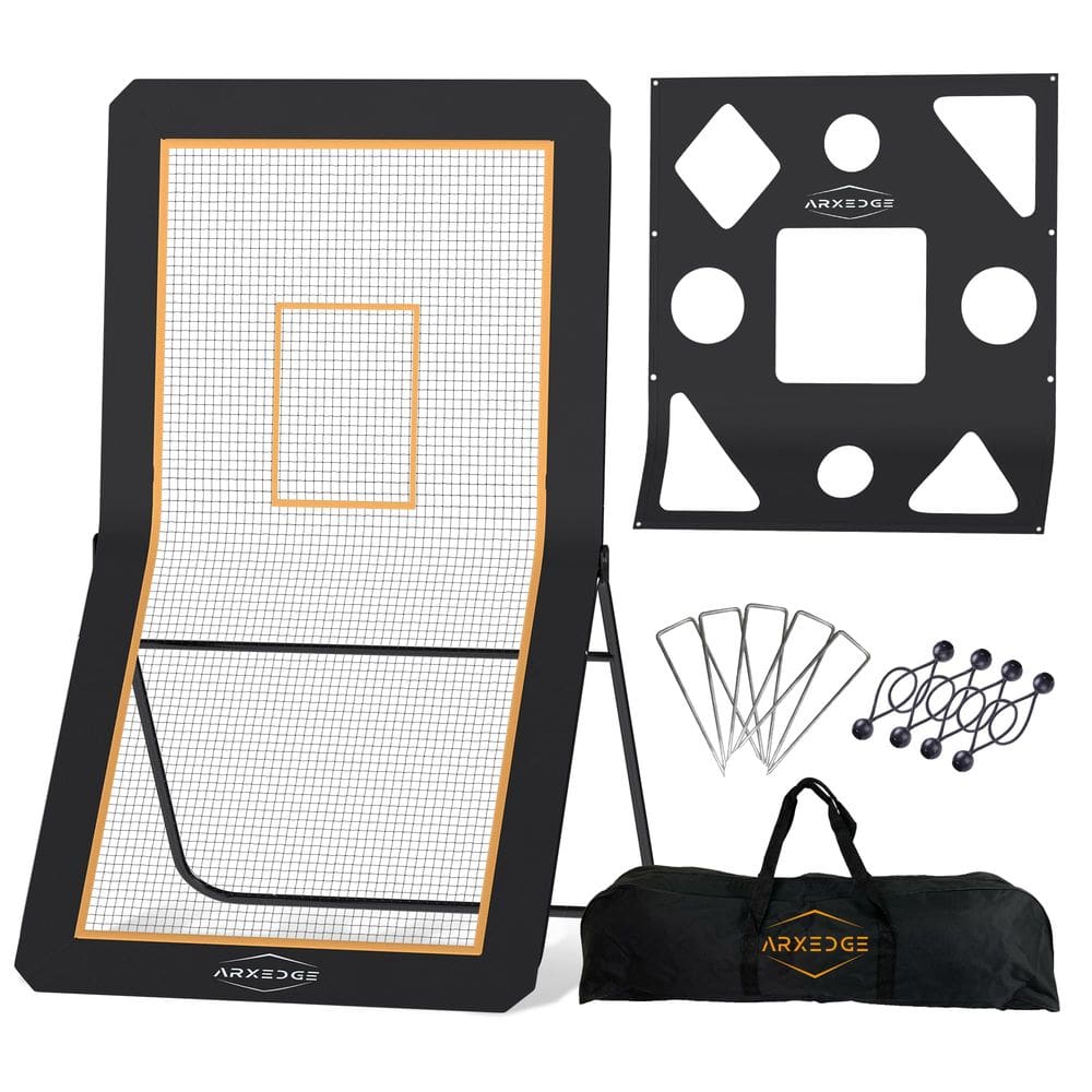 Rebounder Net ArxEdge Lacrosse/Voleibol 4x7 pés com rede de bônus