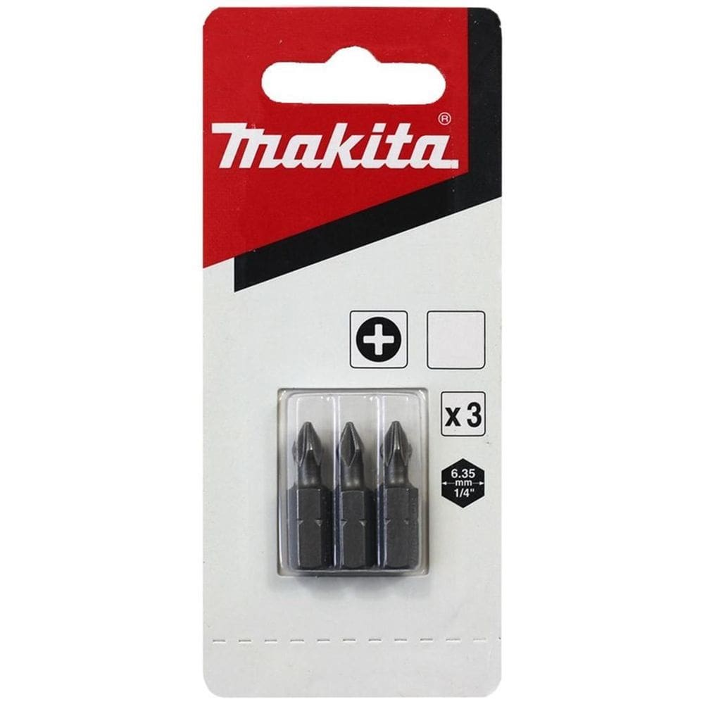 Kit 3 Bits Phillips 25Mm Ph3 Makita B-23472