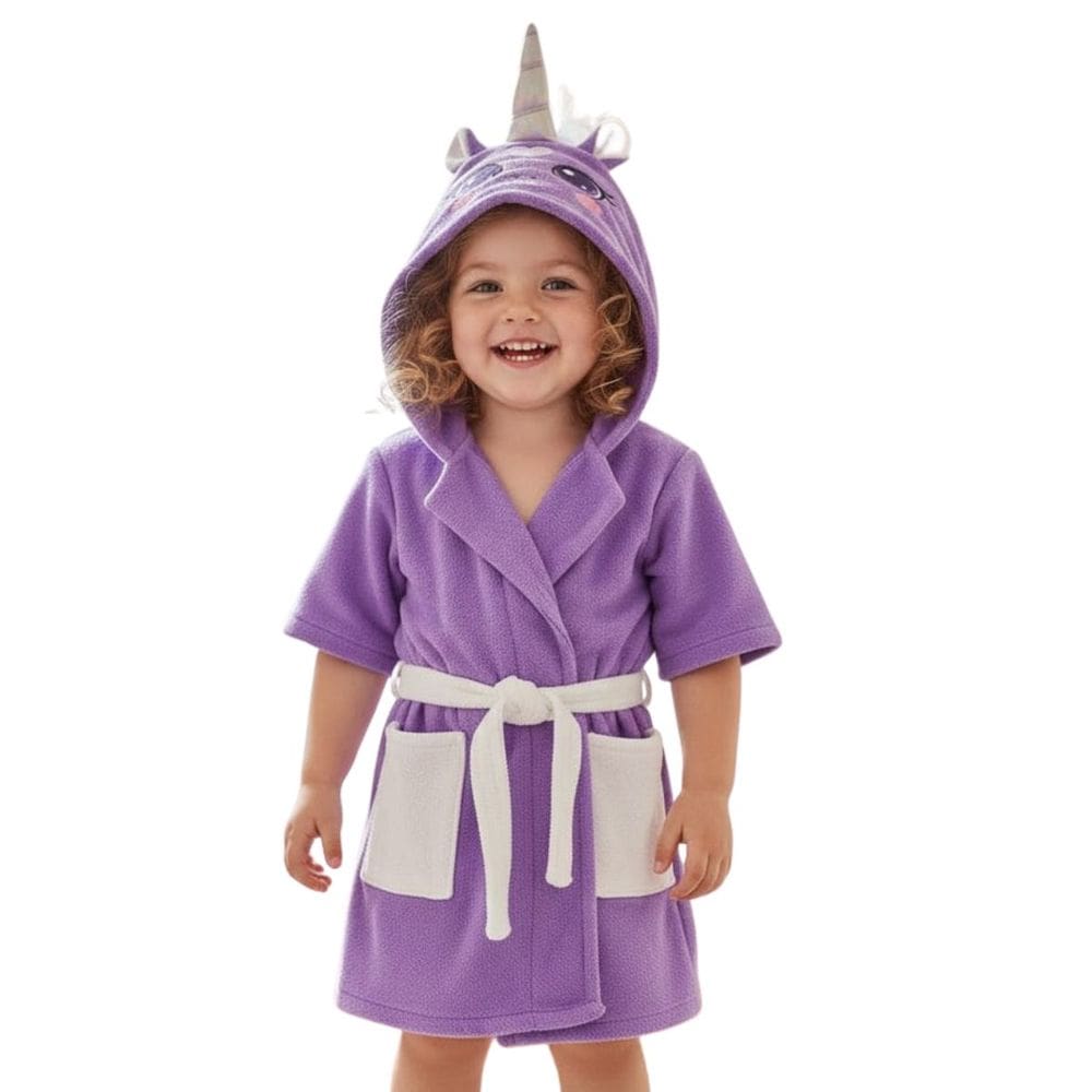 Toalha Roupão Bichinho Infantil Bebe Criança Piscina Capuz