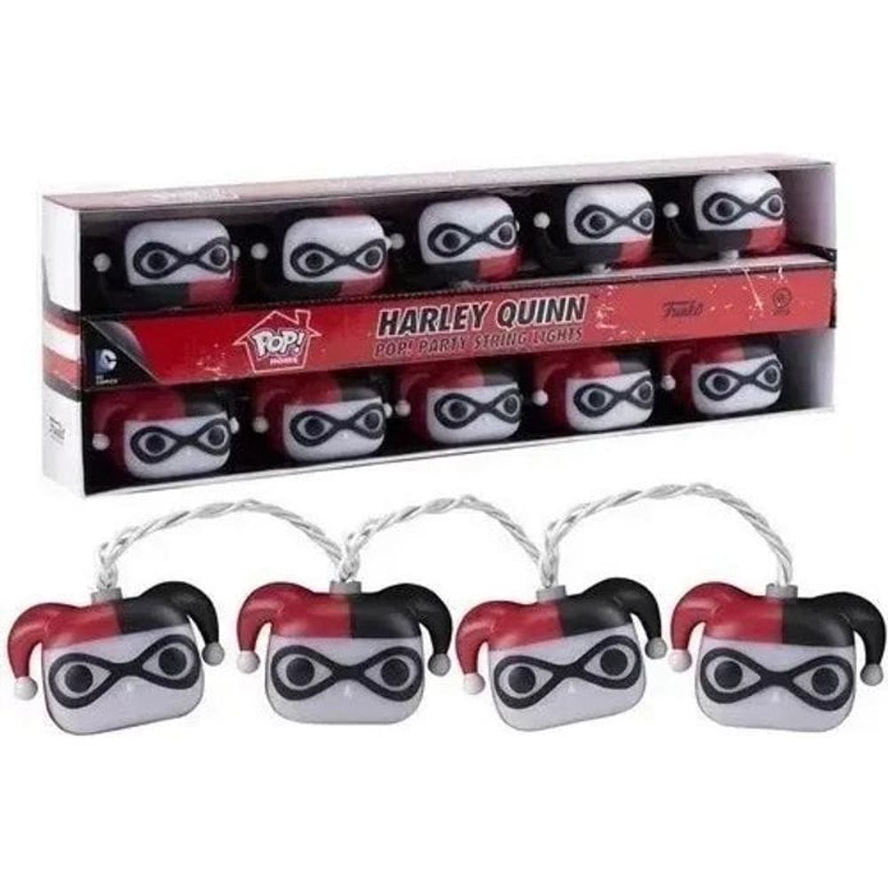Luzes Decorativa Funko Pop Harley Quinn Party String Lights