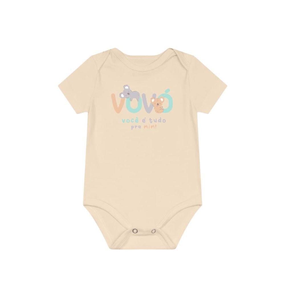 Body bebê unissex com frase decorativa Brandili Baby