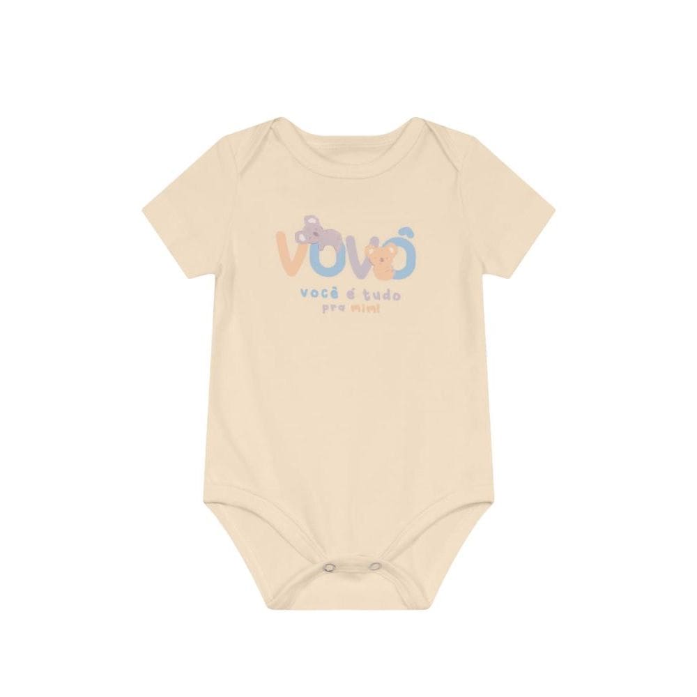Body bebê unissex com frase decorativa Brandili Baby