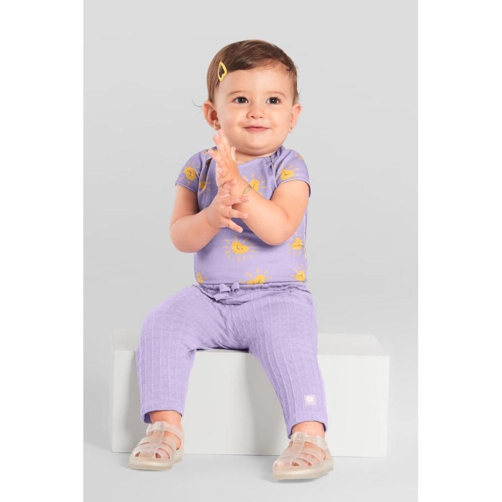 Body bebê menina de coração Brandili Baby