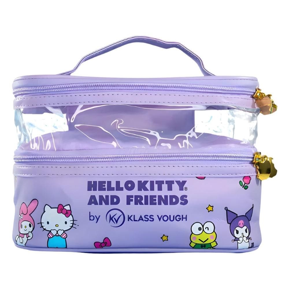 Necessaire Dupla Hello Kitty and Friends by Klass Vough Lilás Ref. KCHK-01W