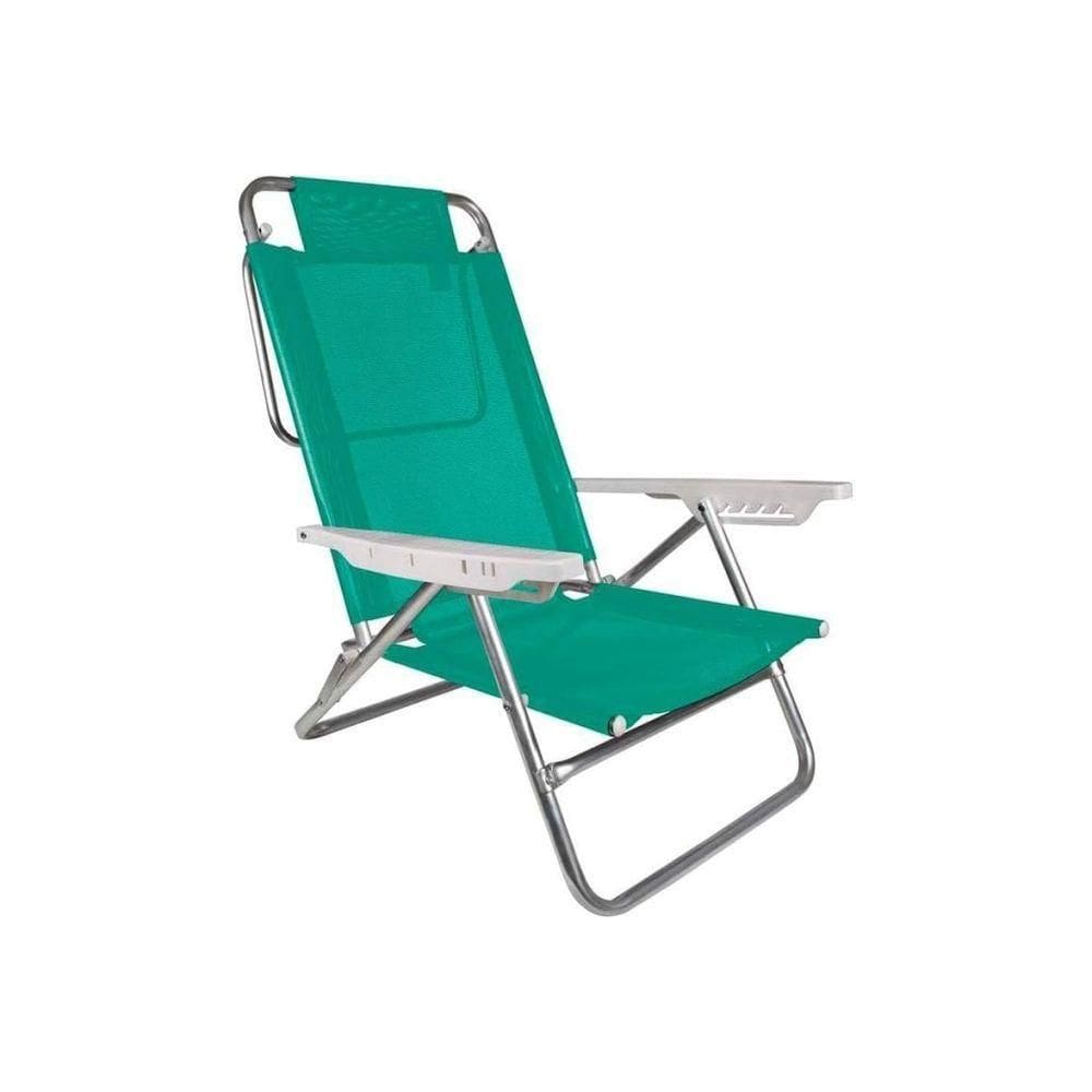 Cadeira De Praia Reclinável Summer Fashion Alumínio 6 Posições Mor