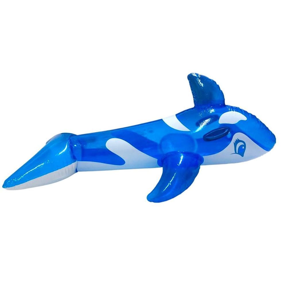 Boia Inflável Baleia Azul 145Cm X 80Cm Para Piscina