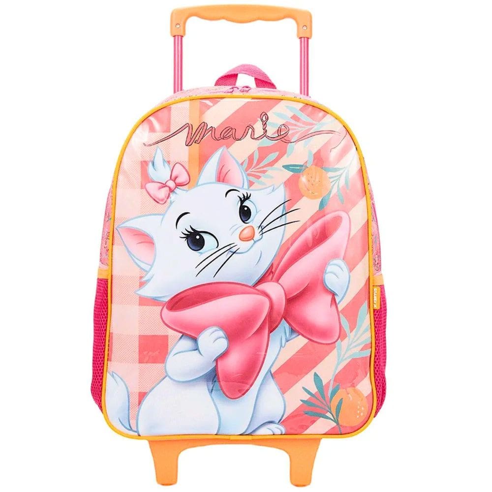Mochila De Rodinha Escolar Gatinha Marie  13250