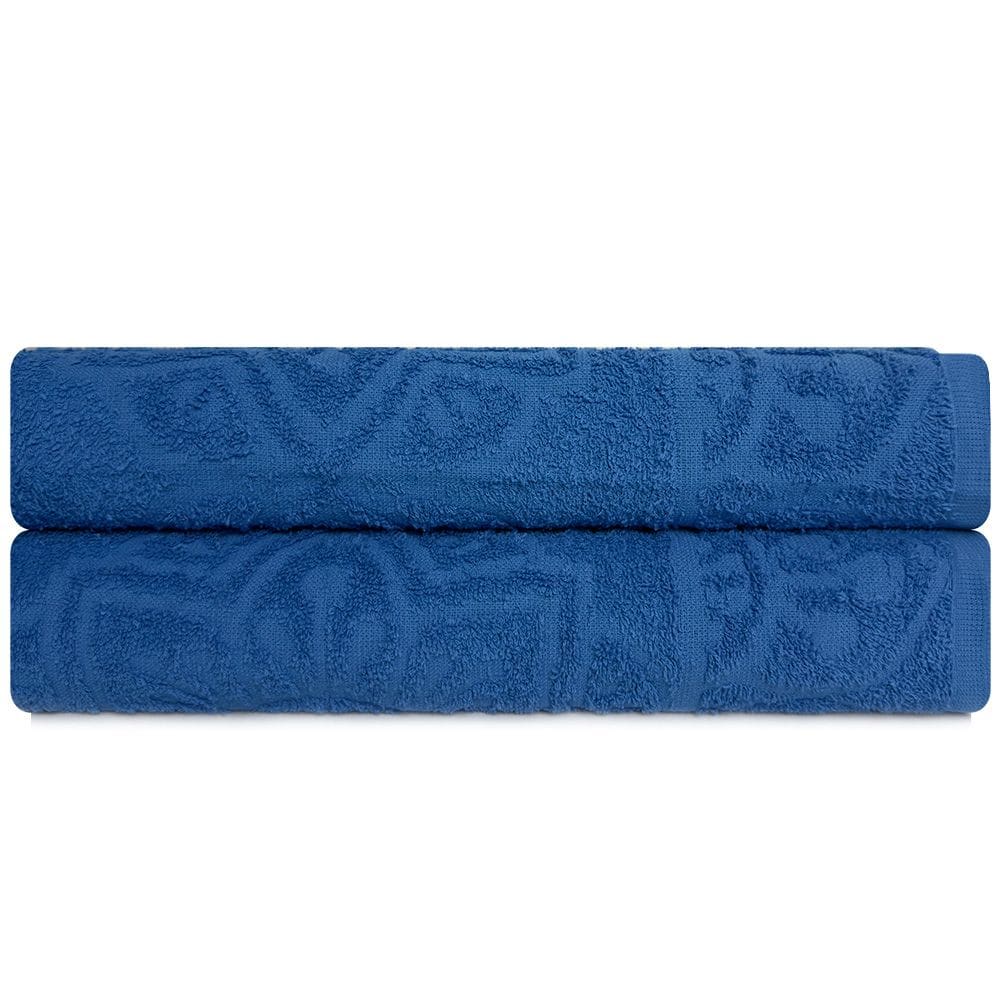 Jogo de Toalha Praia e Piscina Banhão Gigante 100% Algodão Felpuda 2 Peças Marcotex