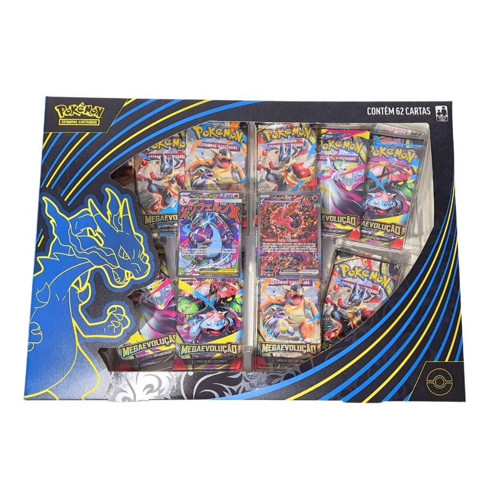 Pokémon Box de Coleção Mega Charizard X ex | Extra