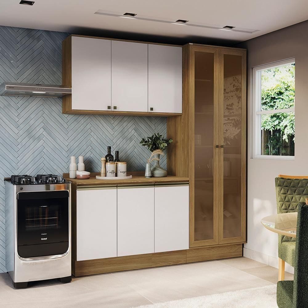 Armário De Cozinha Compacta 100% Mdf 192cm | Extra
