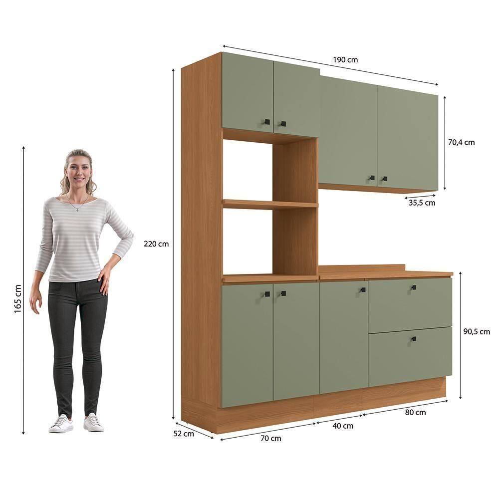 Armário De Cozinha Compacta Torre Quente 190cm | Extra