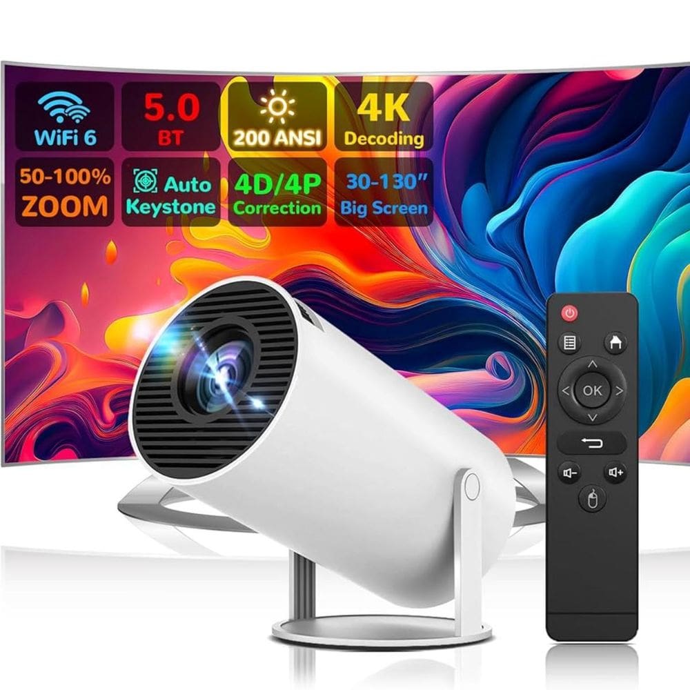 Projetor Smart Tv Integrada Compatível Com Smartphone