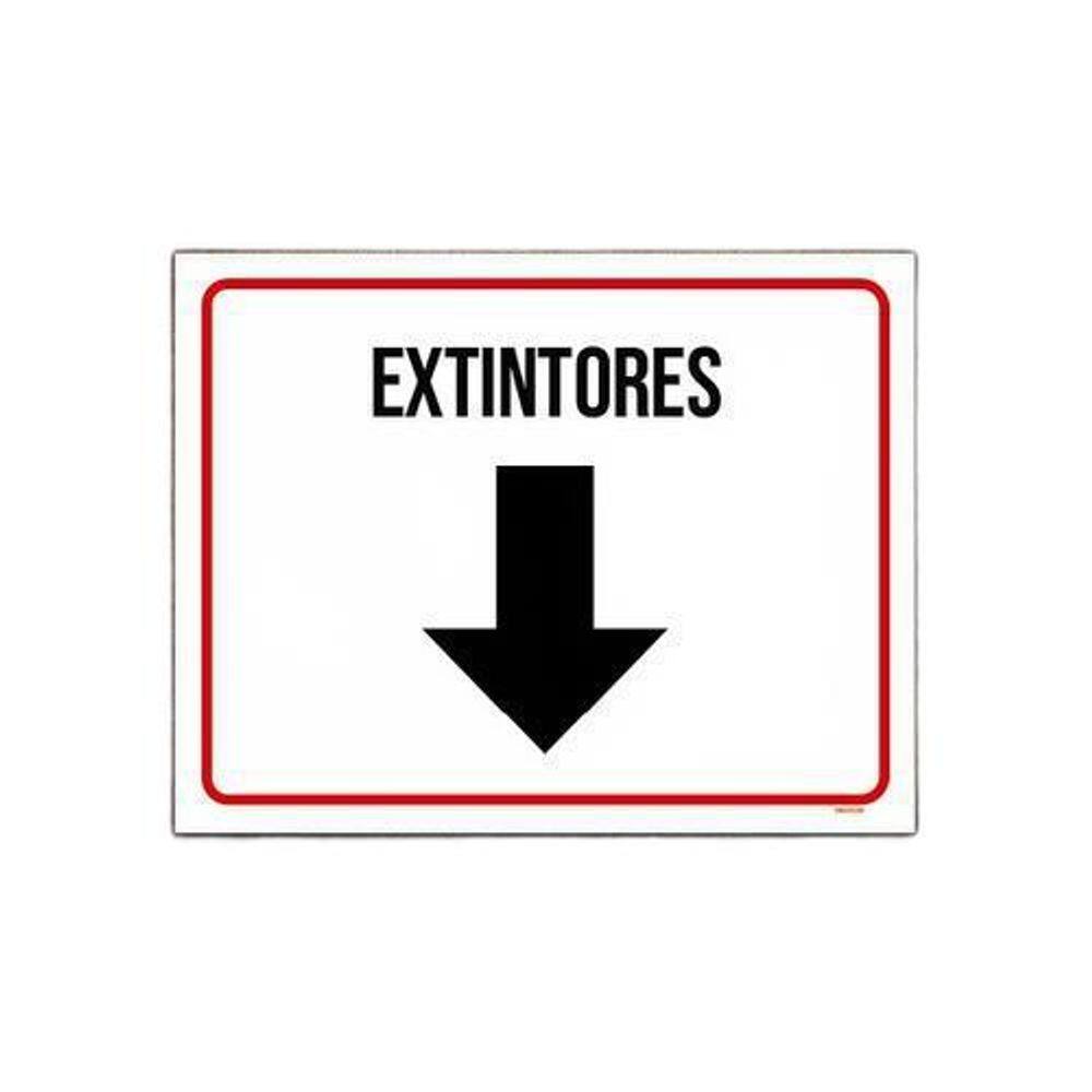 Kit 3 Placa Sinalização - Identificação Extintores