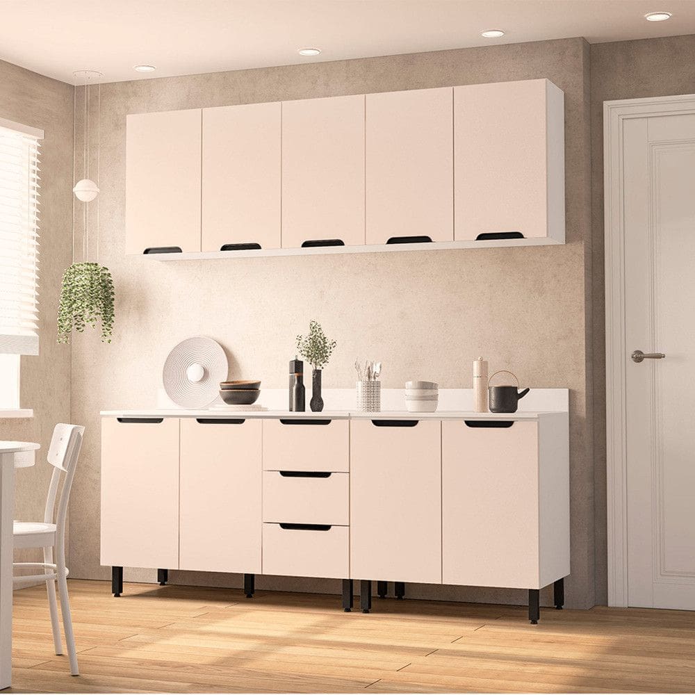 Cozinha Modulada 4 Pecas com Tampo Maeena Politorno