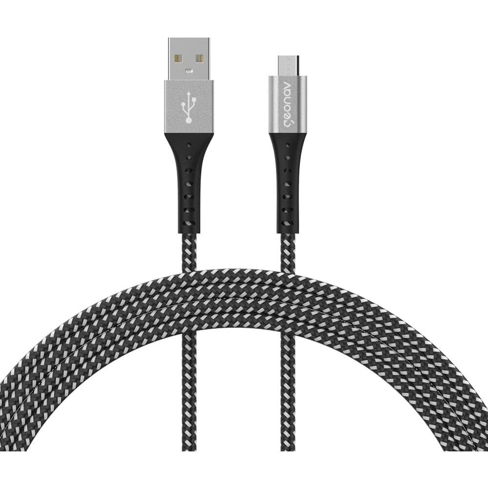 Geonav Cabo USB-A Micro USB 1,2m Nylon Trançado Resistente