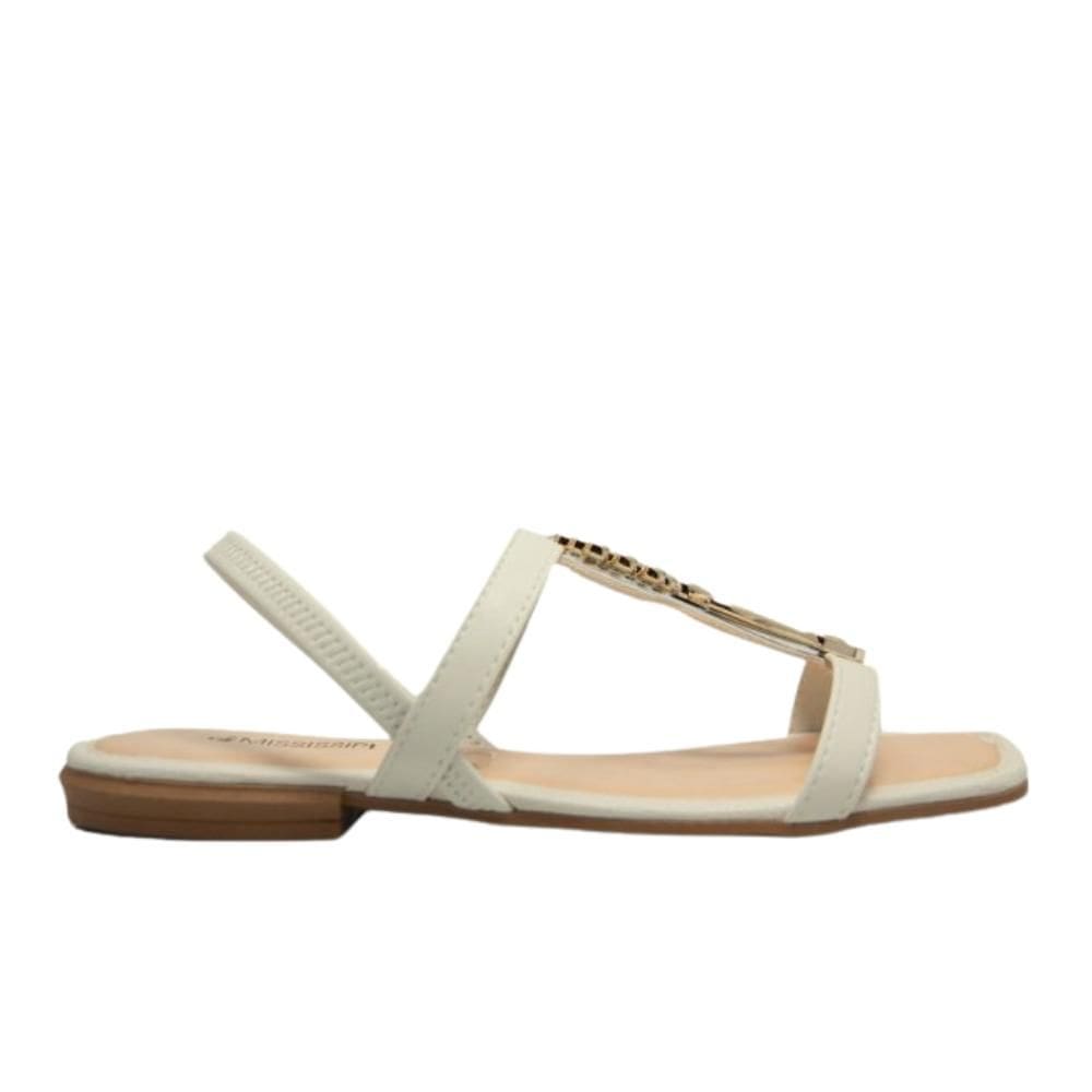 Sandália Rasteira Mississipi Feminino Gelo