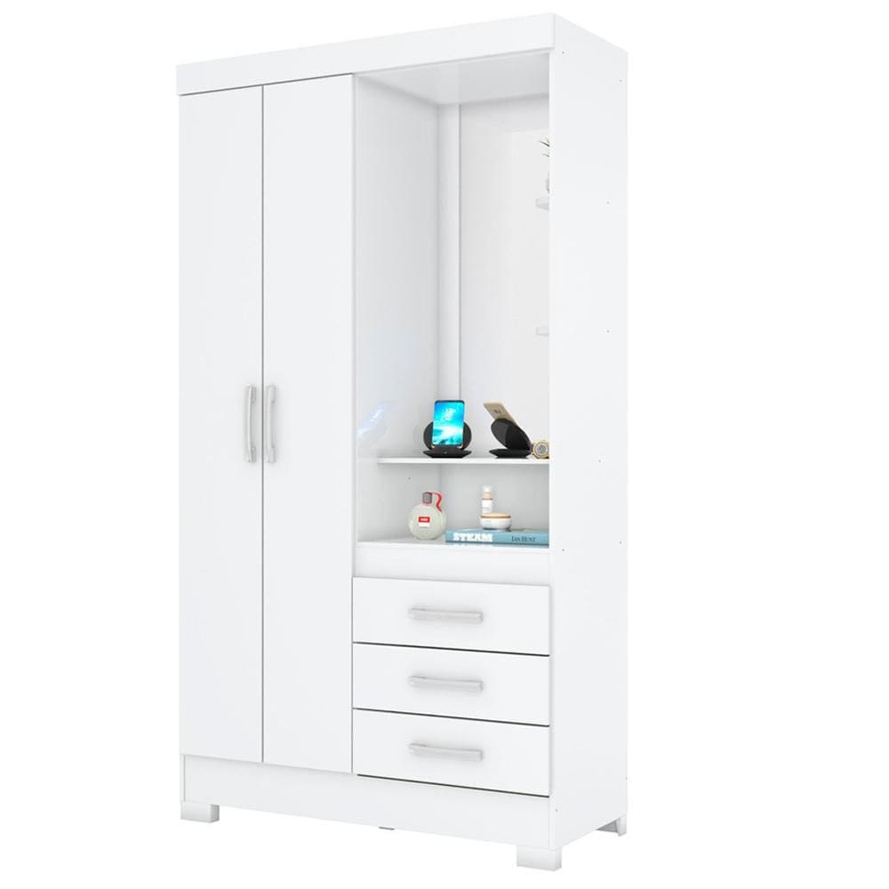 Guarda Roupa 2 Portas Com Espelho 200X110 cm Briz