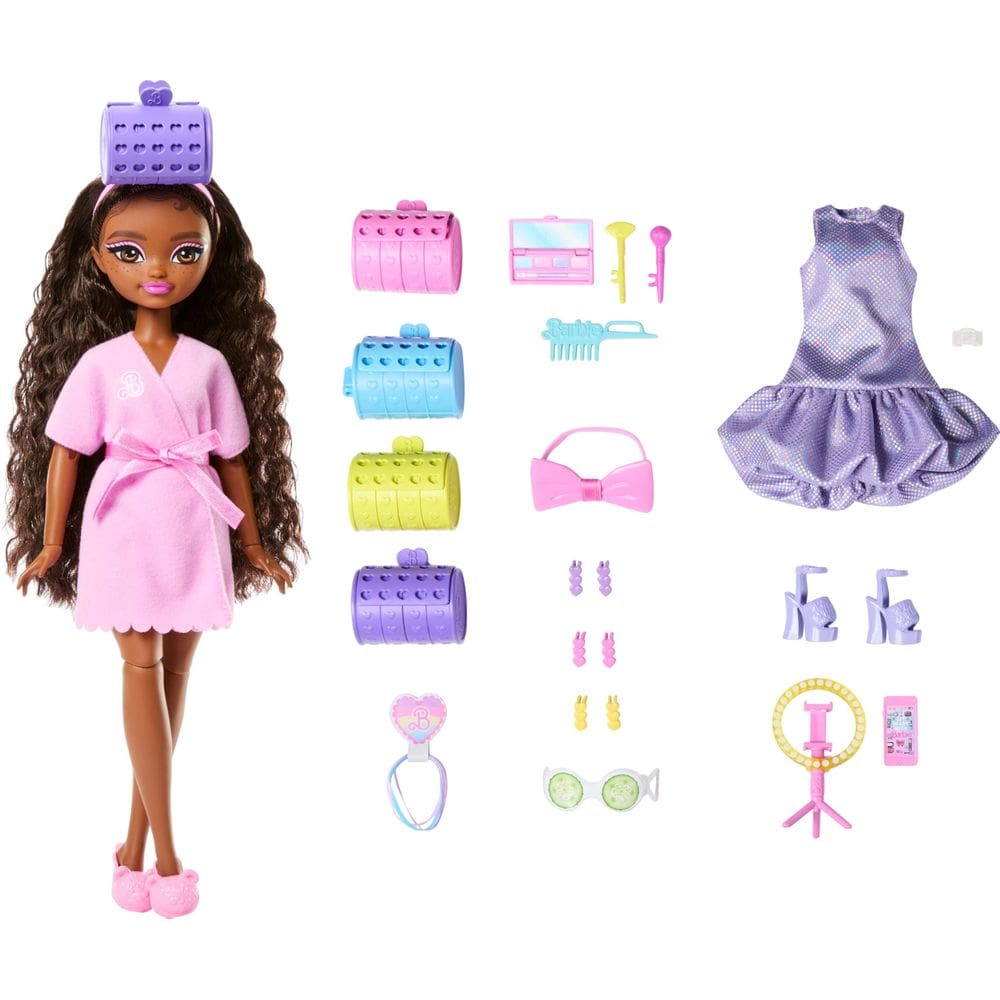 Boneca Fashion Barbie Dream Get Ready Brooklyn com acessórios