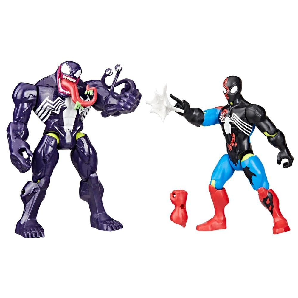 Figura de Acción Spider-Man Marvel MixMashers Venom contra Venomizado