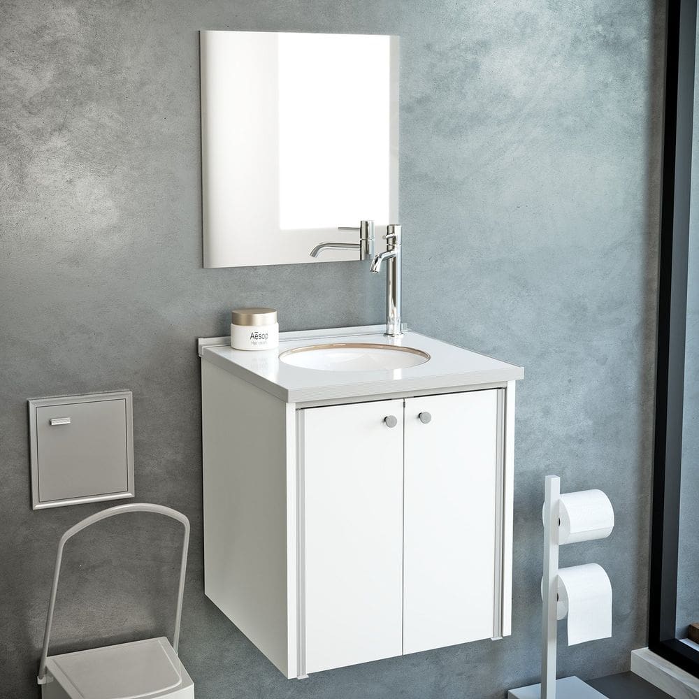 Gabinete para Banheiro 49x42,6cm Fenix Branco