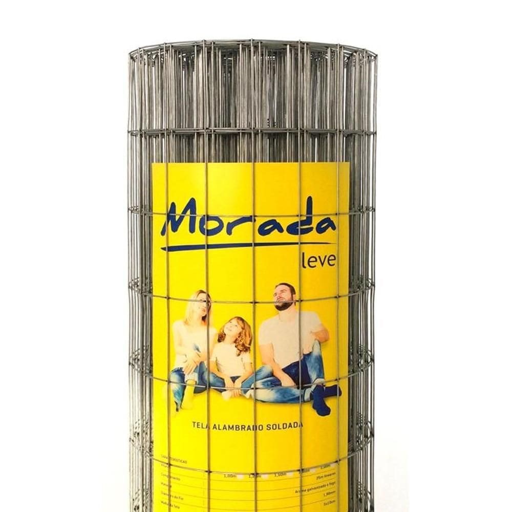 Tela Soldada Para Cercamento Insul Morada Leve, malha 5x10cm, fio 1,90mm, Rolo 1,20x25m