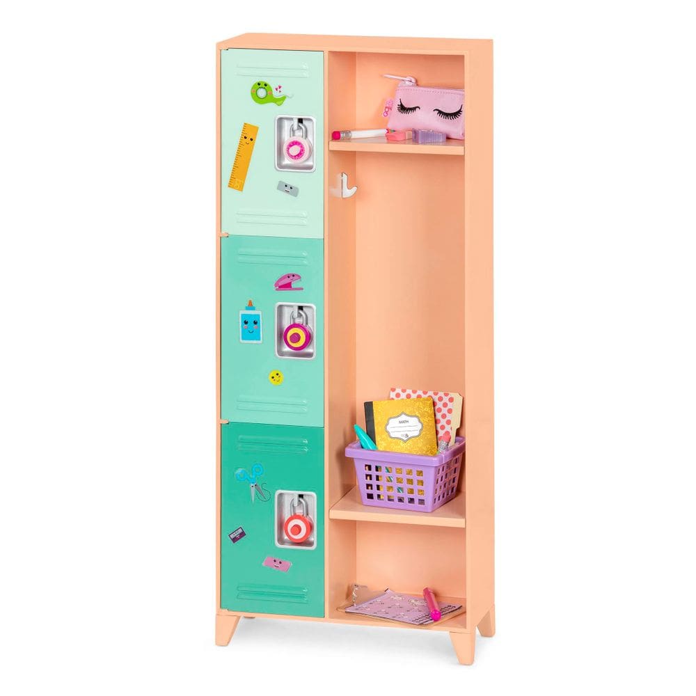 Conjunto Playset Our Generation Classroom Cool Locker para 18 bonecas