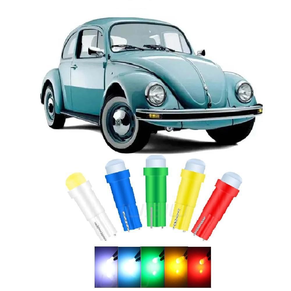 Painel Fusca Brasilia Lampada Pinguinho Led Azul Soquete