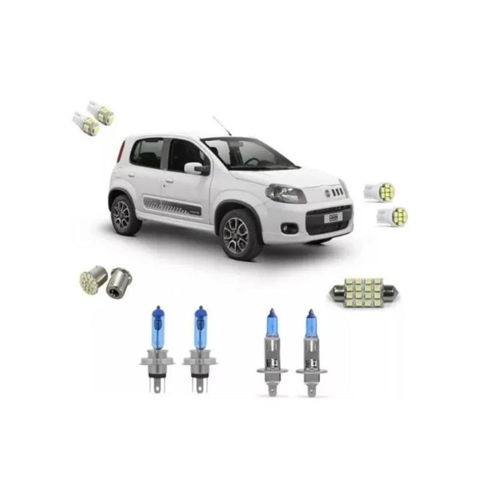 Uno Vivace / Mille Way Farol Super Branca + Led Novo