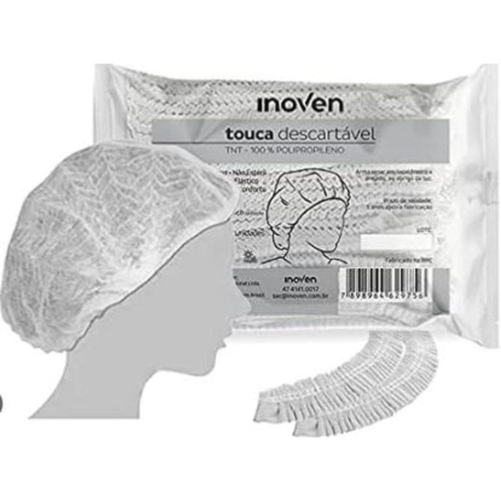 Touca Descartável Tnt Inoven - 100 Unidades