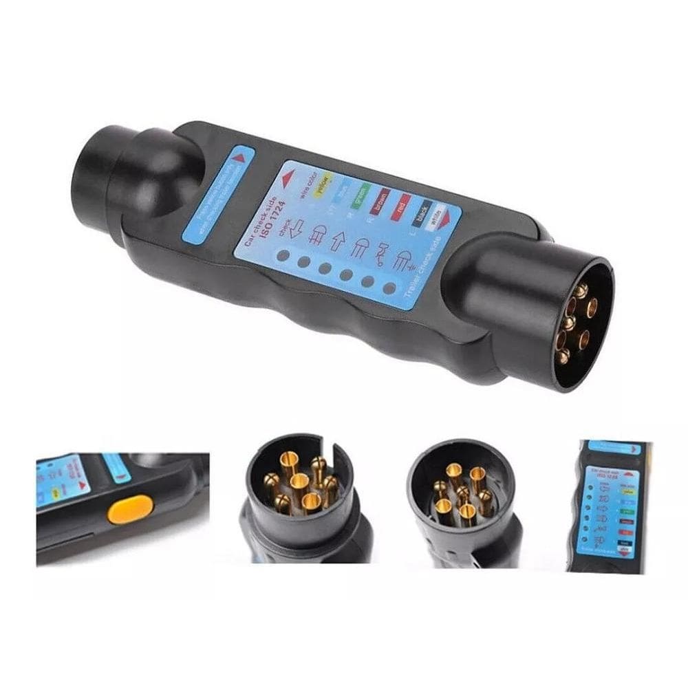 Teste Tomada Engate Reboque Trailer Carretinha 7 Pinos 12V