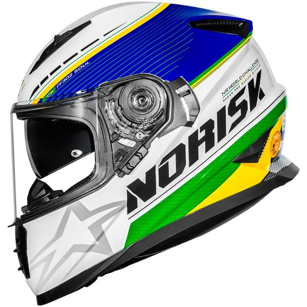 Capacete Norisk FF302 Soul II Grand Prix Brazil