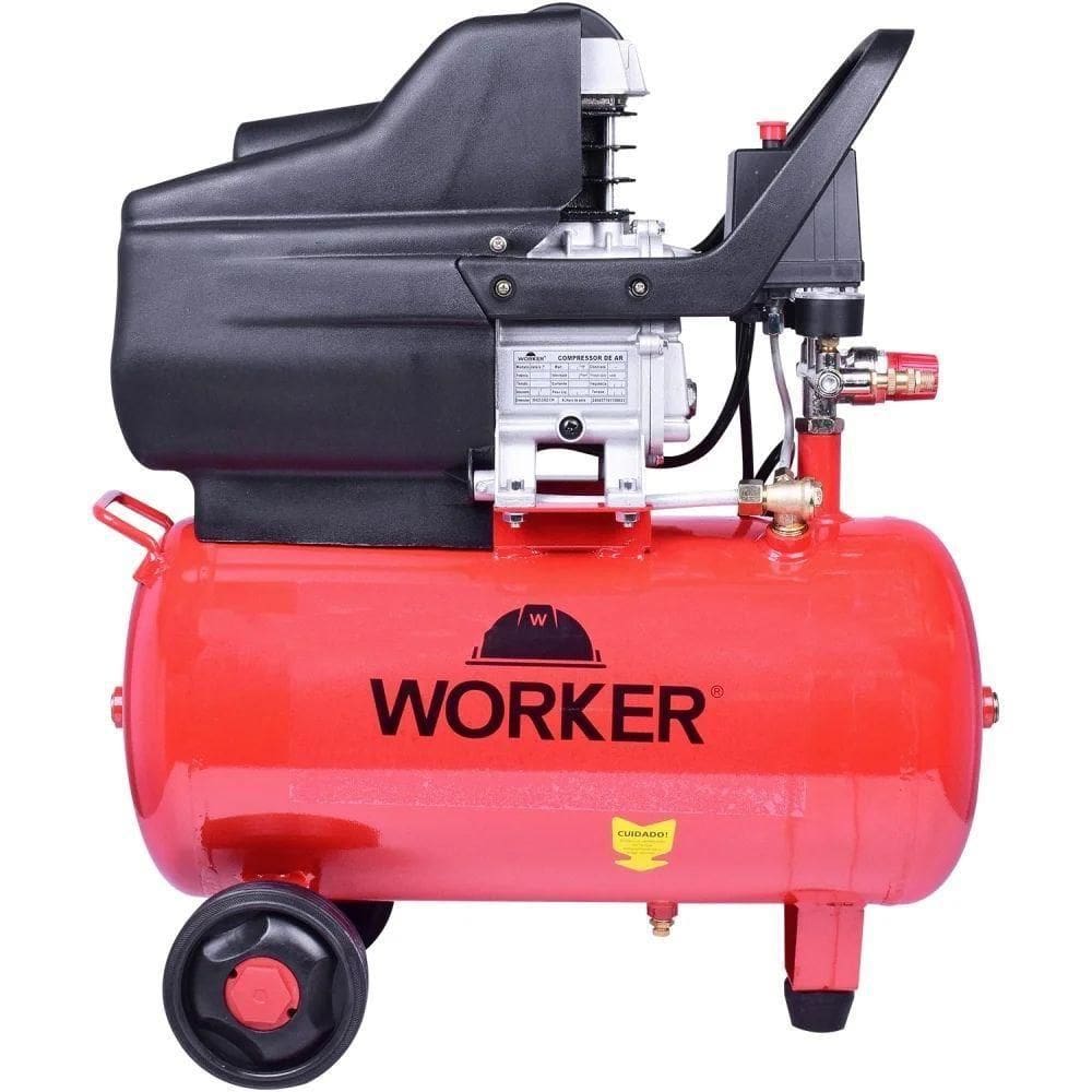 Compressor De Ar 2,0hp 24l 8bar 8,4pcm 127v Worker