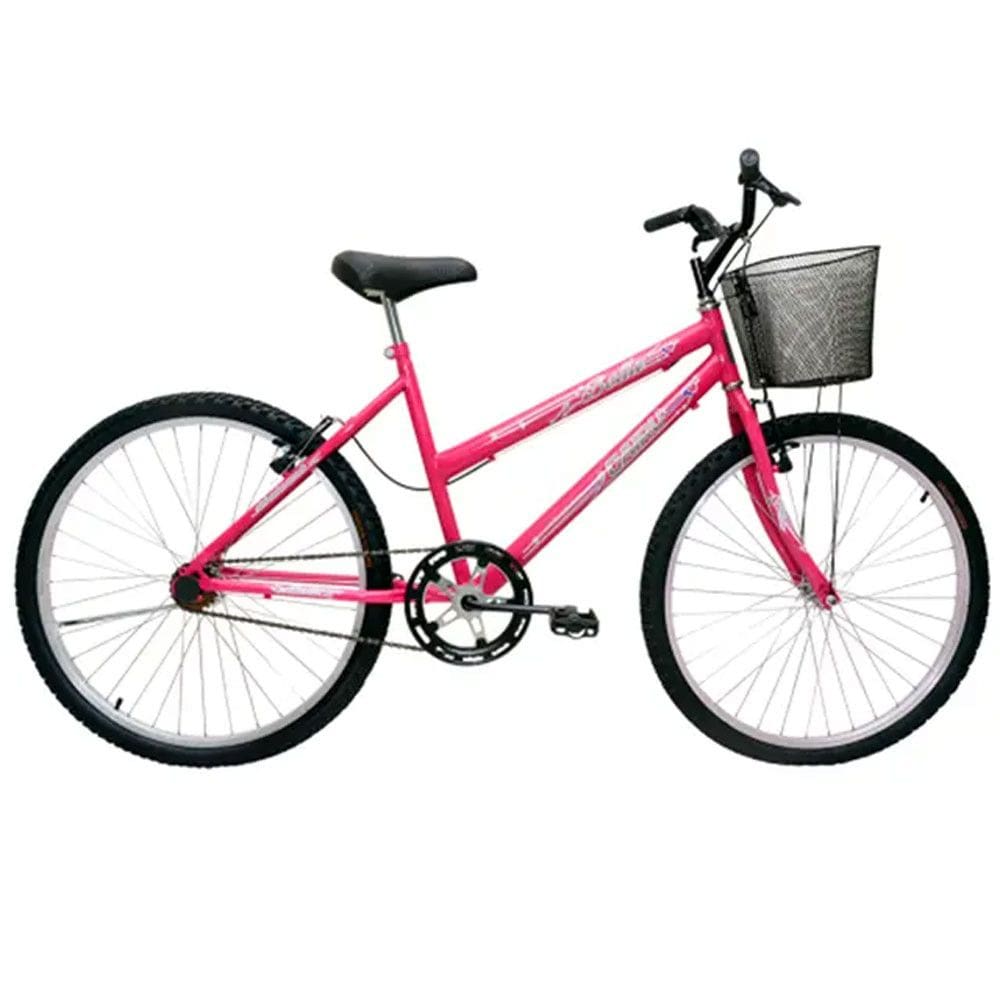 Bicicleta Aro 24 Feminina Bella Com Cesta Cairu
