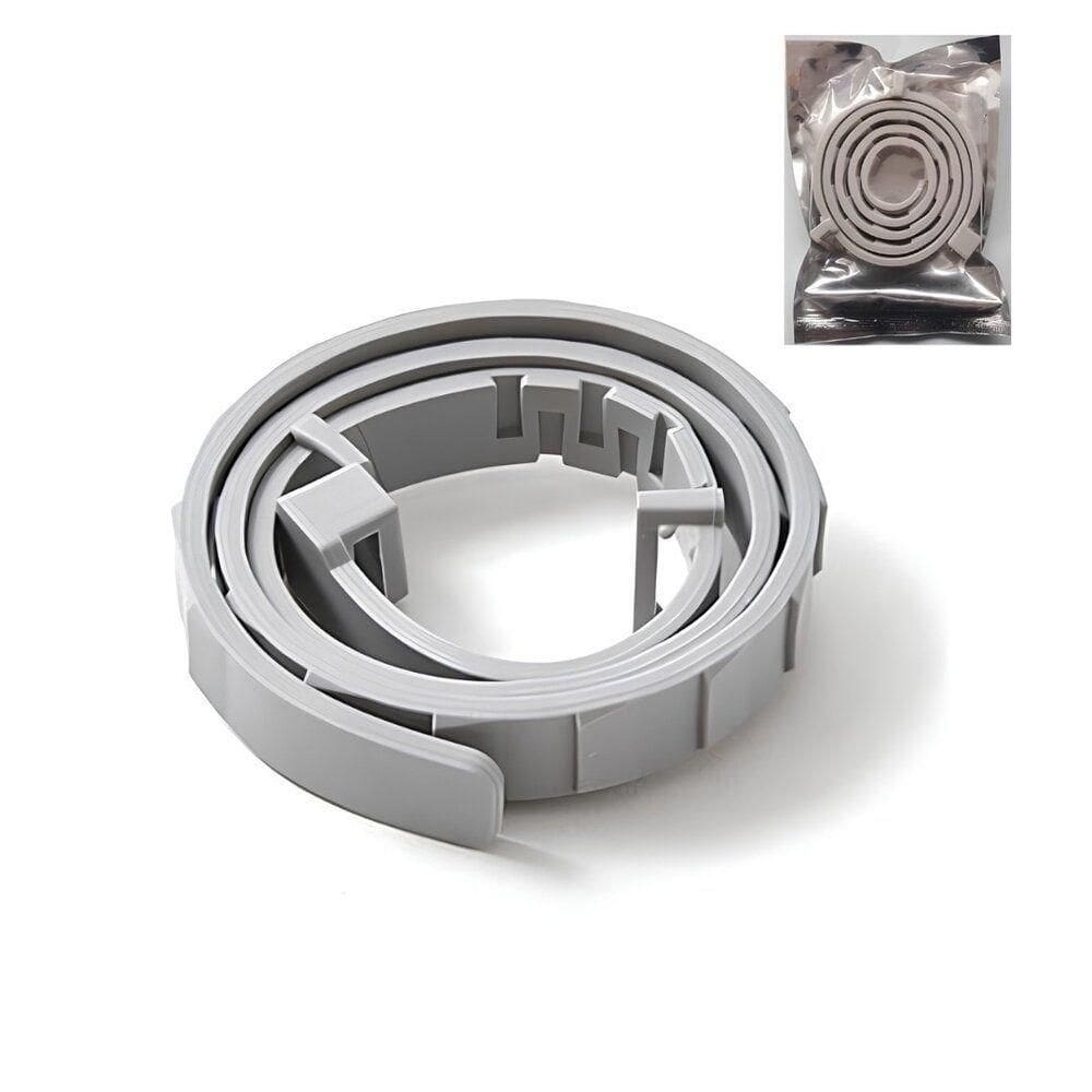 Coleira Antipulgas Para Cães Ajustável 63cm Cinza óleo Essencial Pulgas E Carrapatos